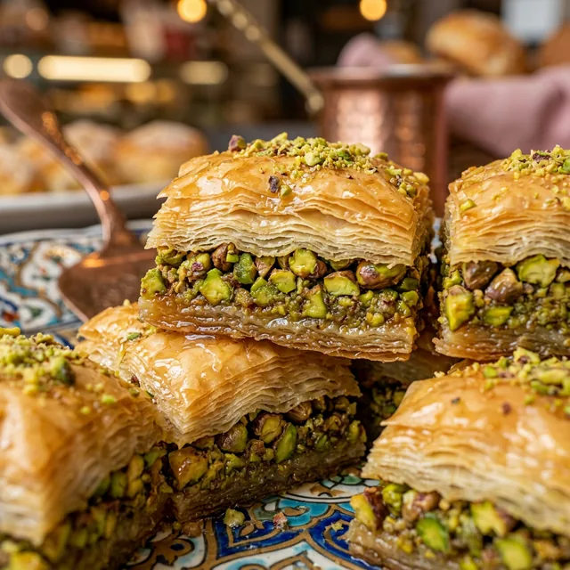1LB of BAKLAVA PISTACHIO Baklava
