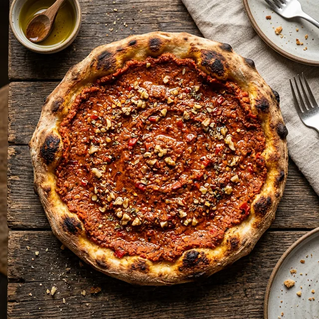 10 inch Muhamara Pie- Manakish